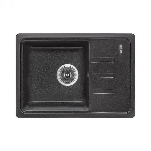 Кухонная мойка Lidz 620x435/200 BLM-14 (LIDZBLM14620435200), Черный - фото 1