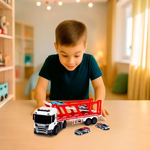 Игровой набор TechnoDrive Large Truck Автоперевозчик Scania (6414KS) - фото 14