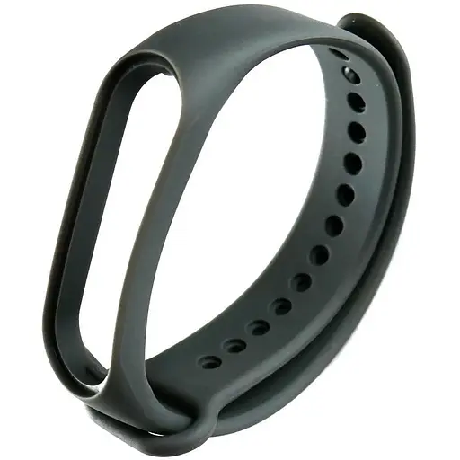 Ремінець Silicone Mi Band 7 Темно-сірий - фото 1