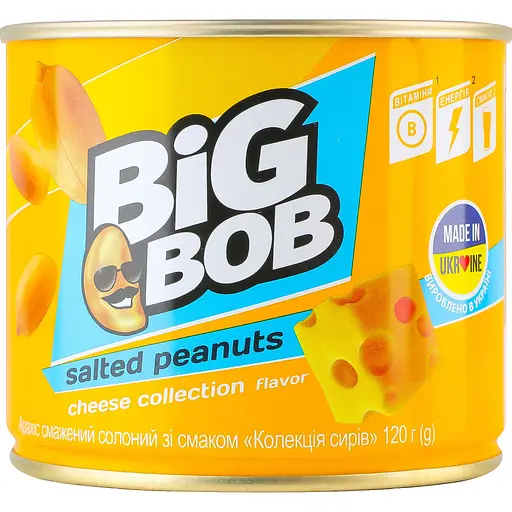 Арахис Big Bob жареный соленый со вкусом сыра 120 г (860753)