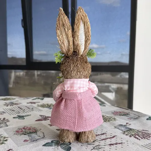 Великодній зайчик "Еко леді" з соломи MIS LT - фото 4
