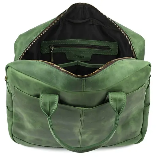 Мужская сумка для ноутбука 17" из натуральной кожи TARWA 33х43х9 см sum0028405 - фото 9