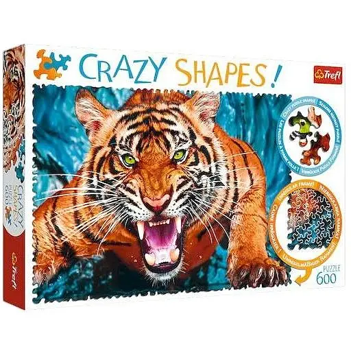 Пазл Trefl Crazy Shapes С глазу на глаз с тигром 600 эл. (11110)