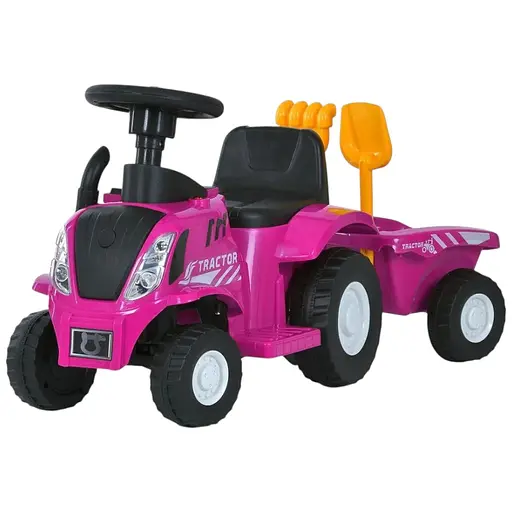 Електромобіль дитячий Bambi Трактор Racer M 6153B-8 та музичною панеллю фіолетовий