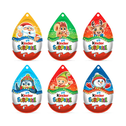 Яйцо шоколадное Kinder Surprise Киндер Сюрприз Т1 Новогодний, 1 шт. - фото 2