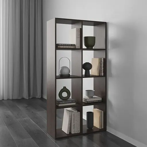 Книжная полка стеллаж Vays M-10 на 10 ячеек ЛДСП 72x29x143 см для дома офиса детской или гостиной - фото 4