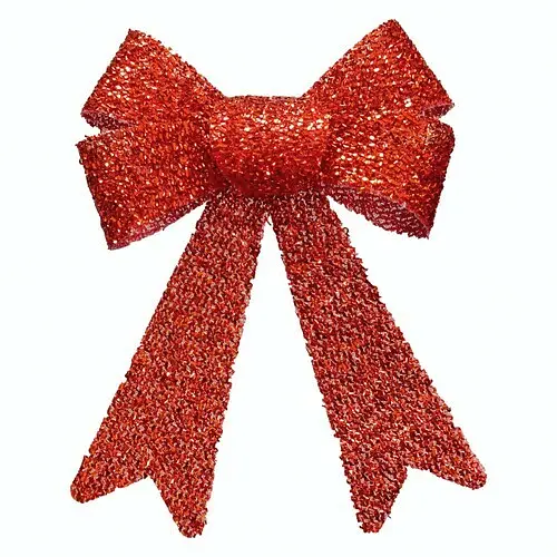 Игрушка на ялку Бантик люрекс - фото 1