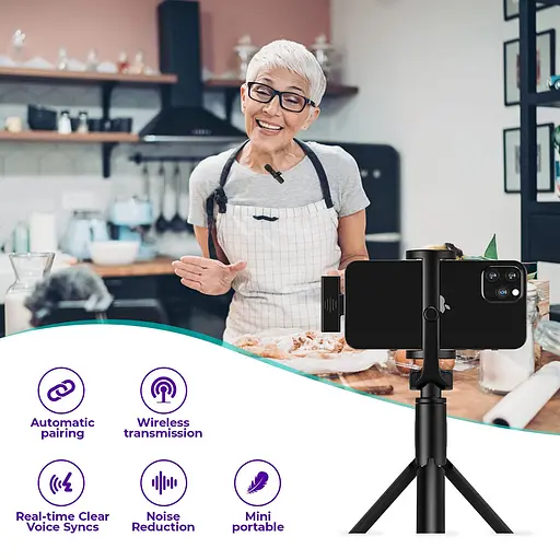 Петличний бездротовий мікрофон M6 Lightning для Iphone Ipad - фото 3