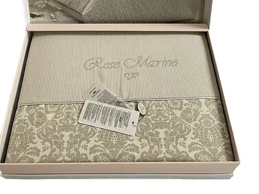 Постільна білизна Rose Marine Beige Сатин Преміум Maison D'or pbe0050979 - фото 2