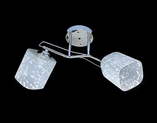 Люстра стельова на 2 плафони 7364F/2 Хром