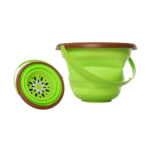 Дитяче іграшкове складане відерце "Фрукти" Bambi 6911N(Green) зелений - фото 1