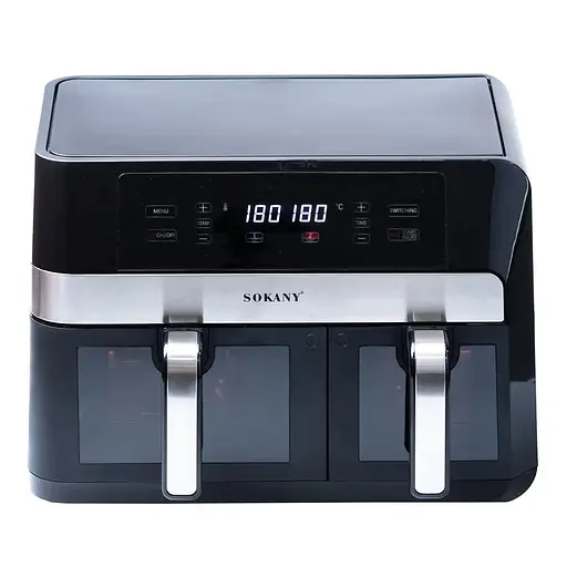 Аерофритюрниця безмасляна Sokany SK-10034 11л електрична з сенсорним керуванням, таймер 2800Вт - фото 2