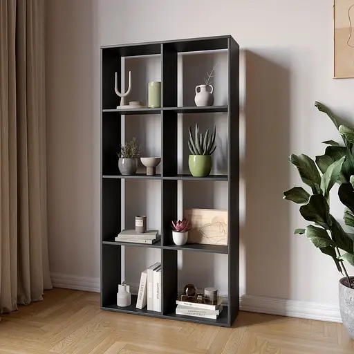 Стеллаж М-ЗОН Джеко 720 Антрацит (MZN-031015)