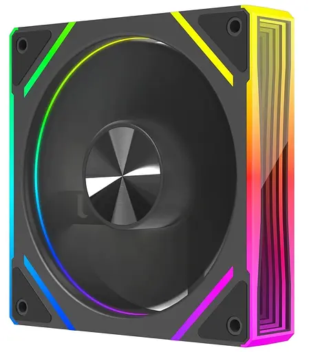 Вентилятор Coolmoon 120мм CM-7PRO-B-R Reverse (CM-7PRO-B-R) Black - фото 3