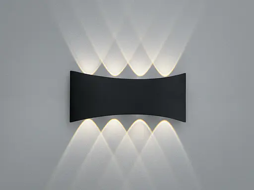 Світильник LED фасадний Diasha чорний 4W 4 промені - фото 1