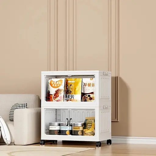 Комод Домівка WN-9-2 2 яруса на колесах білий (000033527) - фото 3