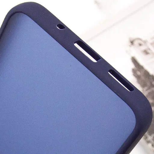 Чехол Epik TPU+PC Lyon Frosted для Xiaomi Redmi 12C Navy Blue - фото 6