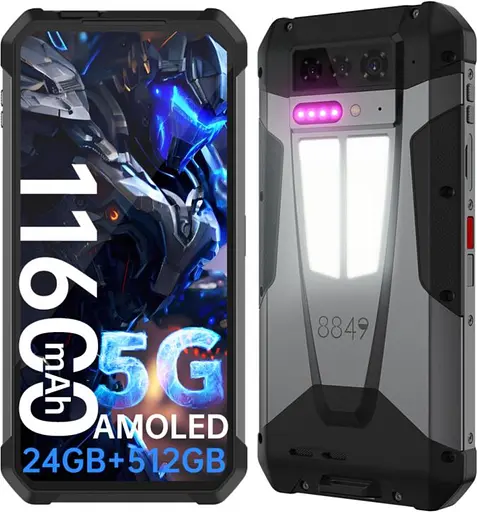 Смартфон Unihertz 8849 TANK 4 5G 12/512GB Black NIGHT VISION + ПРОЖЕКТОР + ПРОЕКТОР