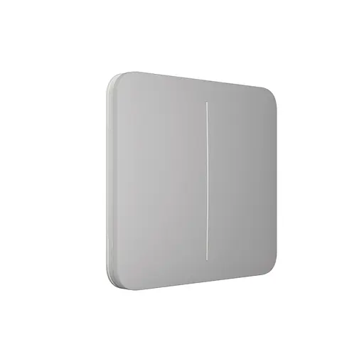Розумний вимикач Ajax SoloButton 2-gang димний - фото 2