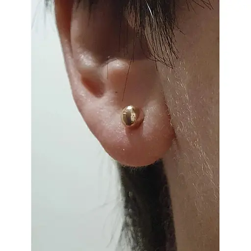 Золота моносережка-пуссета Favoritum Кулька. 210115_5/1 - фото 2