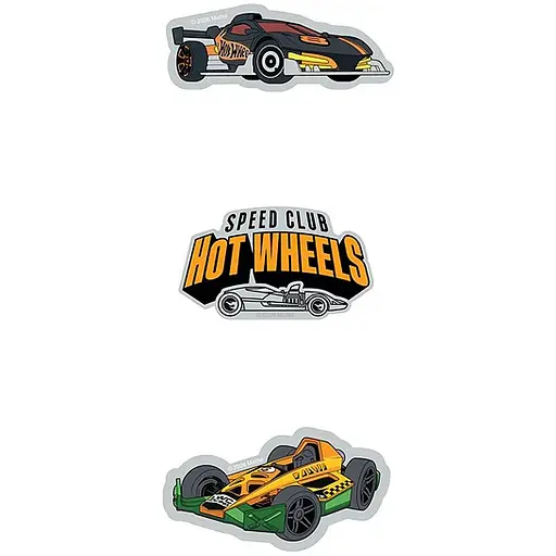 Набір бейджів Kite Hot Wheels на липучці 3 шт. (HW26-3012) - фото 1