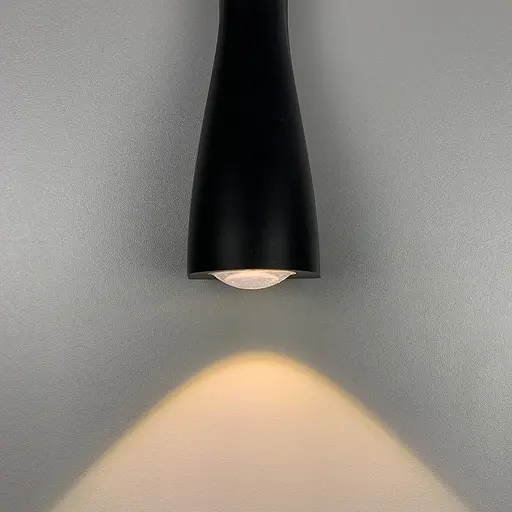 Сучасне бра ANIKA у чорному корпусі Line F WB 2-6*240 BK - фото 8