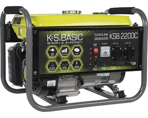 Генератор бензиновий Konner&Sohnen Basic 2/2.2 кВт KSB 2200C - фото 2