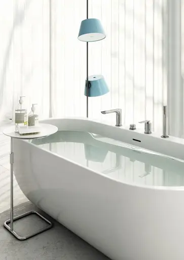 Смеситель на борт ванны Kohlman Experience chrome QB244E Хром - фото 2