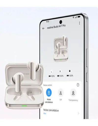 Bluetooth-гарнітура Realme Buds Air 7 Pro Glory Beige_EU - фото 5