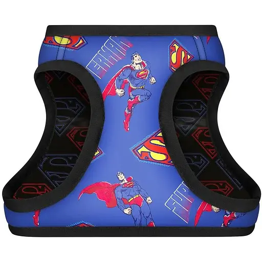 Шлея для собак Waudog Clothes м'яка з QR паспортом, малюнок "Сила Супермена", XS1 - фото 2