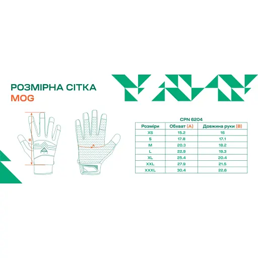 Рукавички MOG Glove Guide 6204 CPN M Black - фото 2