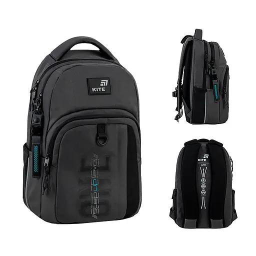 Рюкзак Kite Education teens 2578M Step Up Темно-серый (K26-2578M-3) - фото 2