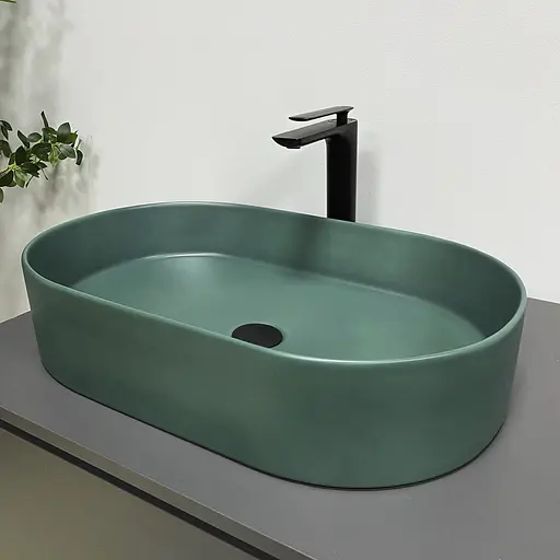 Умивальник VBI Verona 60 emerald matt накладний VBI-011327, Зелений матовий - фото 4