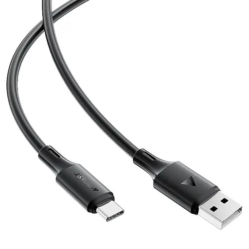 Кабель Acefast C17-04 USB-A to USB-C silicone charging data cable чорний - фото 3