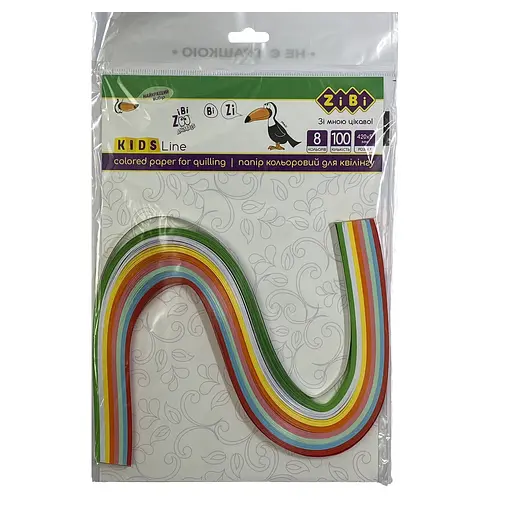 Папір кольоровий для квілінгу KIDS Line, 420x5 мм, 100 шт.