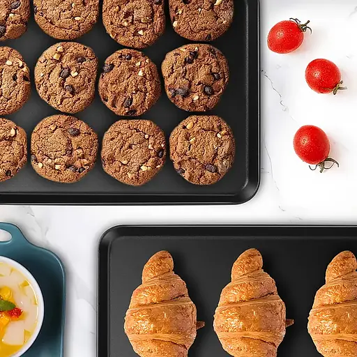 Противень прямоугольный с антипригарным покрытием 42.5х28.7х5.4 см, Zauberg Черный 87214 - фото 3