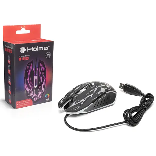 Мышь Hölmer игровая проводная (M-01GS) - фото 20