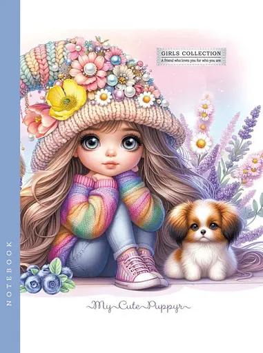 Блокнот, 60 г, інтегральний, 143x200 мм, 64 аркуші, клітинка, матова ламінація, дизайн 24364