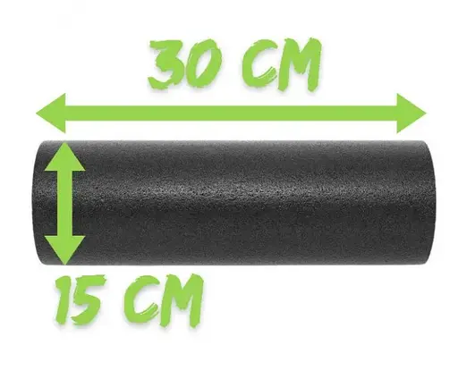 Набір для масажу та йоги PowerPlay PP_4095 EPP (Ролик 45*15 + 2-ва мячі) Green + гумка 5.5 кг (PP_4095_Green) - фото 8