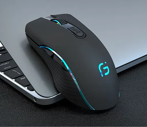 Мишка бездротова ігрова Gamousе X9 з акумулятором та підсвіткою Black 2.4G Bluetooth - фото 4