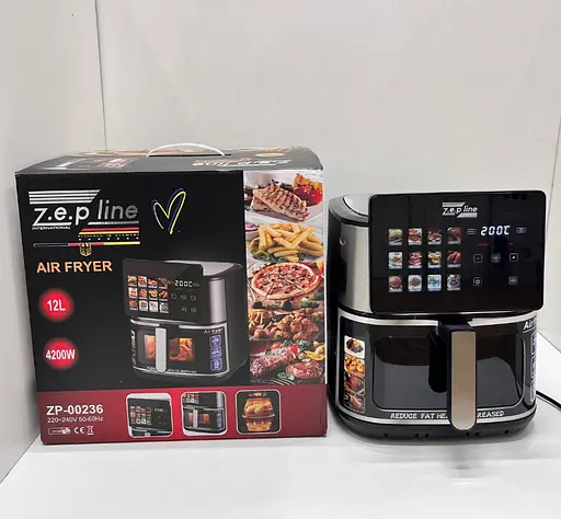 Аэрогриль Zepline ZP-00236 на 12л с сенсорным управлением на 2 ТЭНа 4200Вт Черный - фото 7