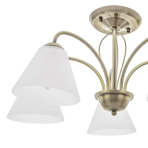 Люстра стельова Brille в спальню E27 60W BZ (LK-566C/5) - фото 2