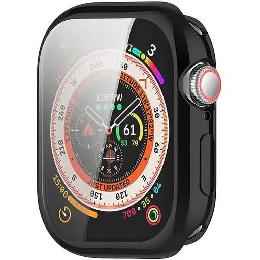 Чохол-накладка DK для Apple Watch 46mm (Series 10) Silicone Face Case (black) - фото 3