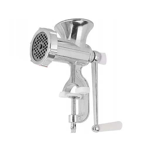 Мясорубка ручная механическая в коробке из литого алюминия 24х16х8.5 см (Ø отверстий в решётке 4 мм ), Zauberg 87216 - фото 2