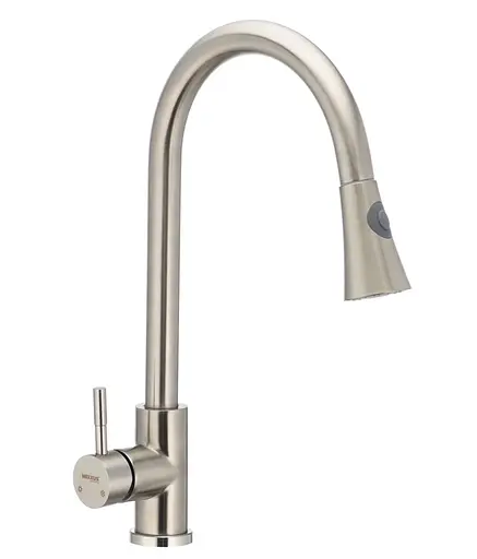 Змішувач для кухні Mixxus US-014-B з висувною лійкою SS2816 - фото 1