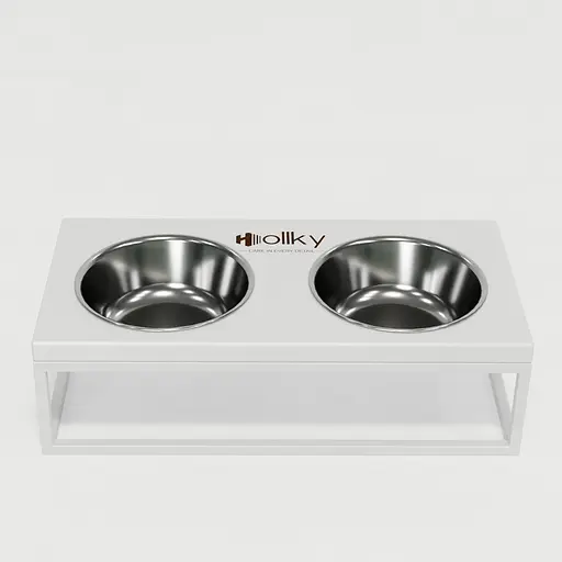 Hollky Base M — миски на підставці для середніх собак та великих котів (2 × 0,95 л) - фото 3