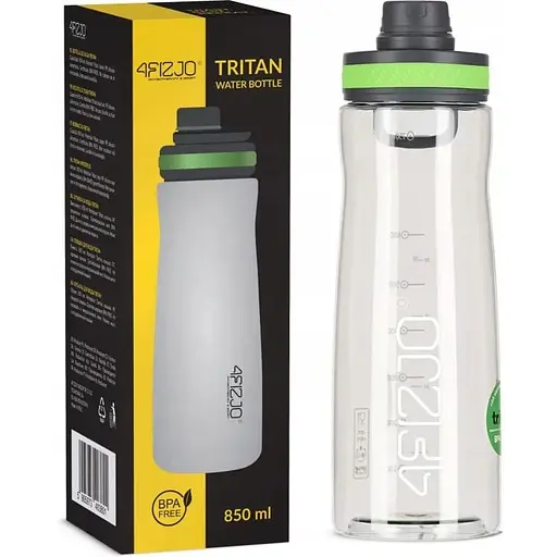 Пляшка для води 4FIZJO спортивна 850 мл Green (P-5905973403801) - фото 1