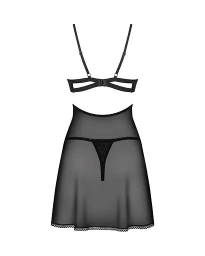 Еротичний комплект Obsessive Nutris M/L чорний - фото 5