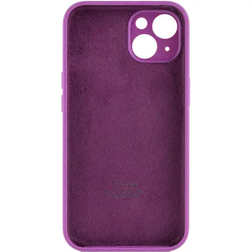 Чехол Silicone Case Full Camera Protective AA для Apple iPhone 14 Plus 6.7 Фиолетовый/Grape - фото 2
