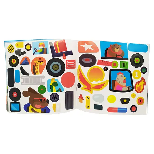 Книга з наклейками для малюків "Транспорт" Книжковий хмарочос 400616 - фото 3